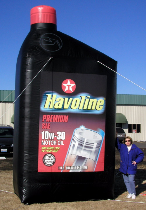 Miscellaneous Inflatables havoline oil bottle